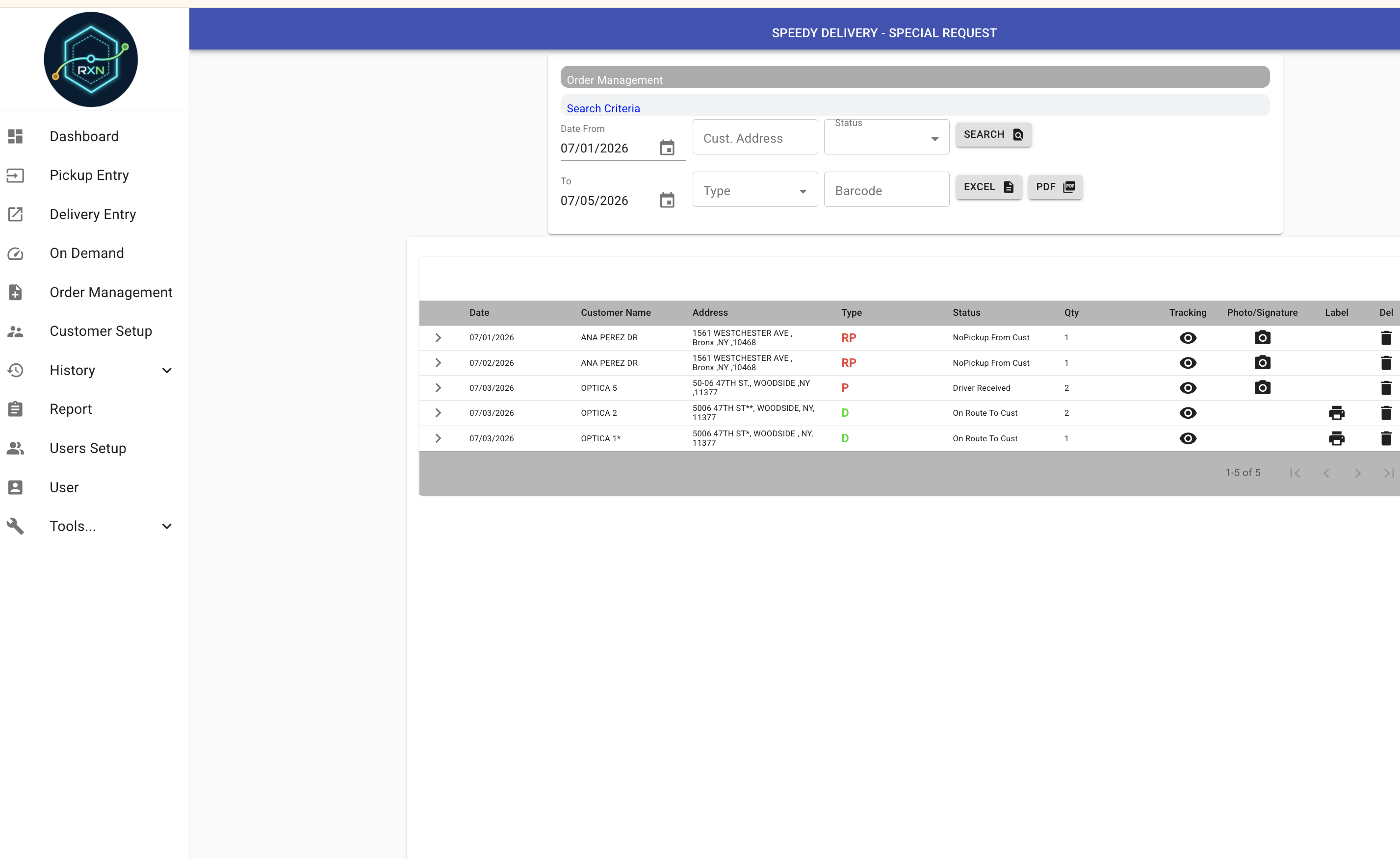 Client App Reports
